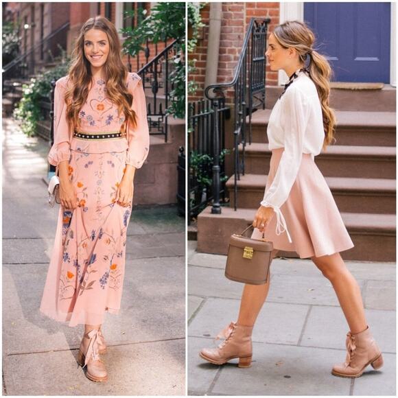 Frye Sabrina Tan Leather Lace Up Boot Size 7.5 - Picture 3 of 12